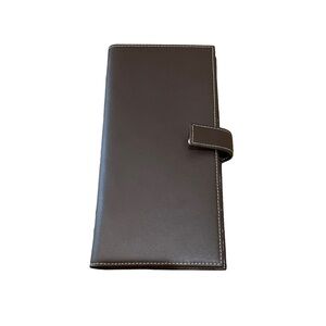 Red Envelope Belden Travel Wallet clutch Brown Leather